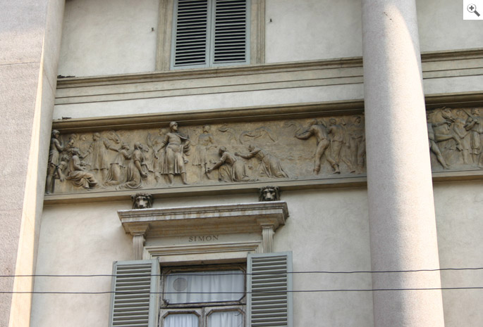 Relief Serbelloni Palast